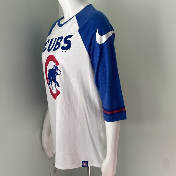 NIKE WOMEN’S CHICAGO CUBS RAGLAN TEE Size L - Picture 7 of 10